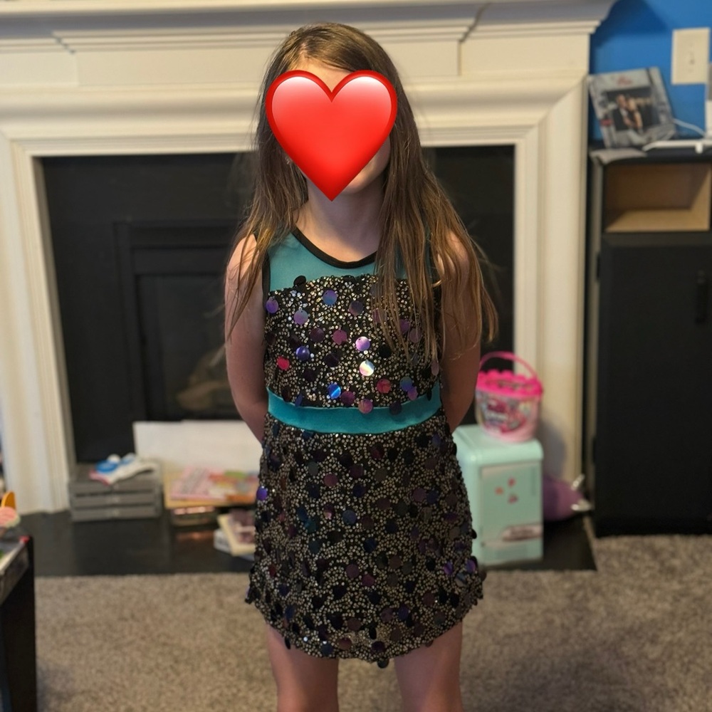 Sequin Star Kids Dance Costume